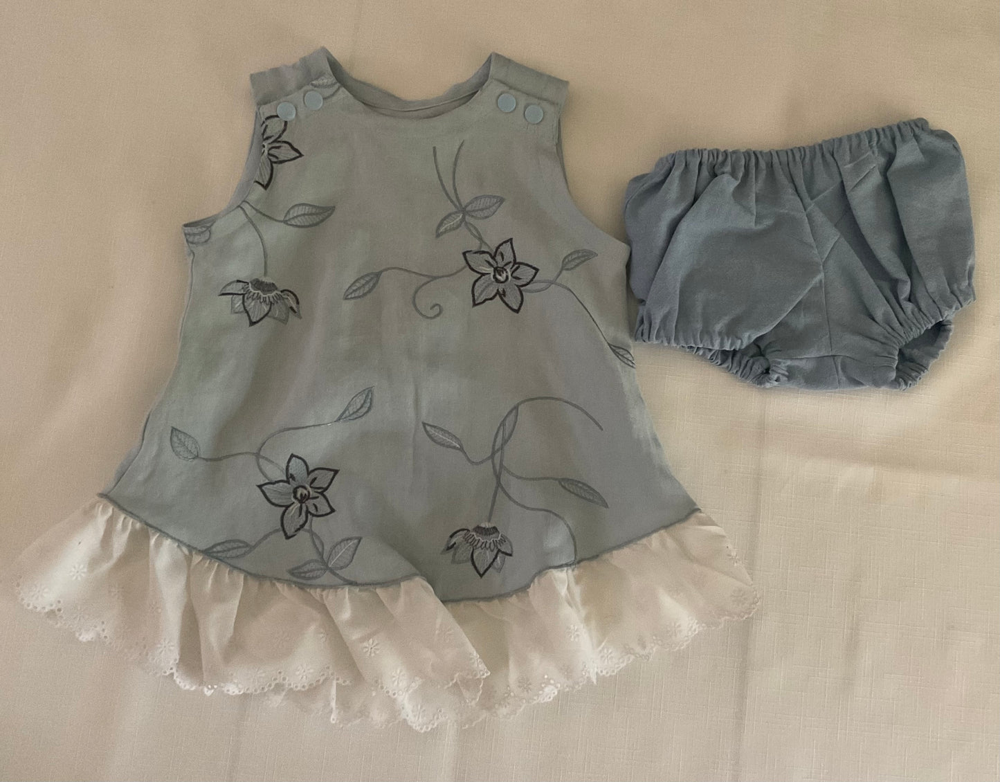 Linen Blue Lilie Dress