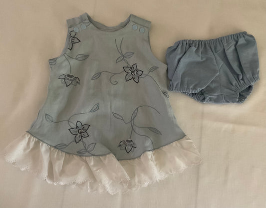 Linen Blue Lilie Dress